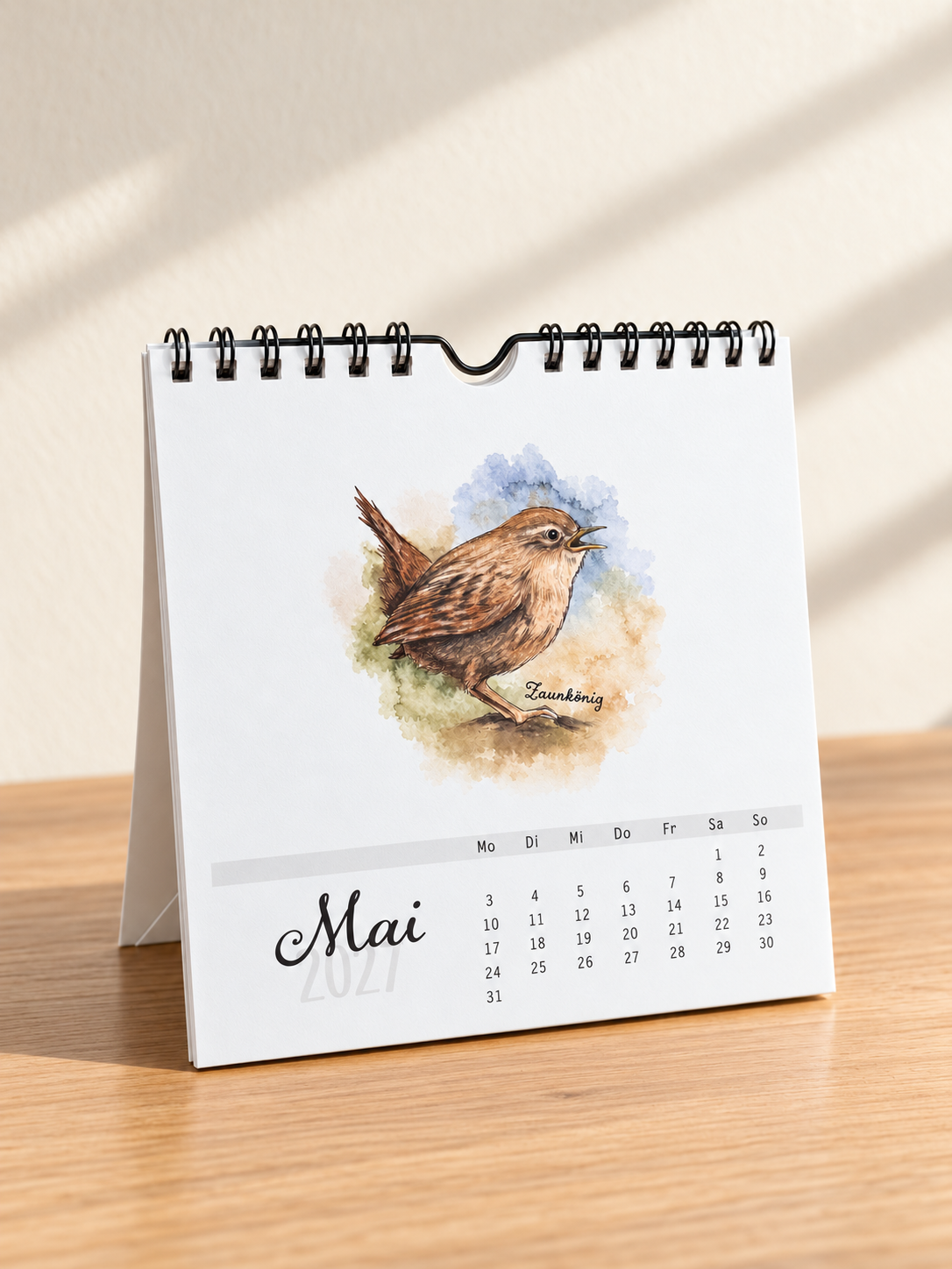 Mini Tischkalender 2027 - Gartenvögel