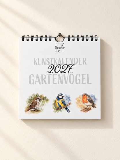 Mini Tischkalender 2027 - Gartenvögel