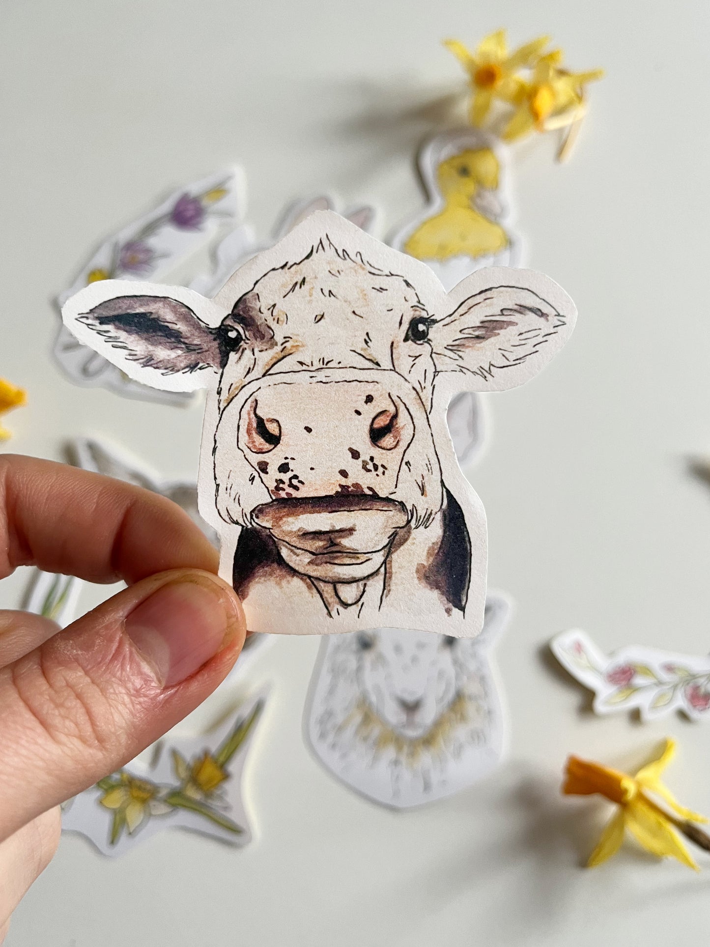 Sticker-Set Tiere und Blumen