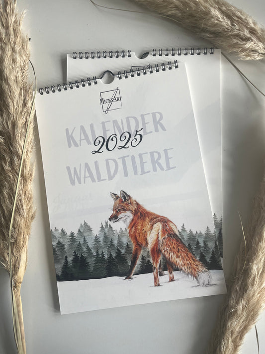 Kalender 2025 - Waldtiere - ab 10.11.2024 lieferbar