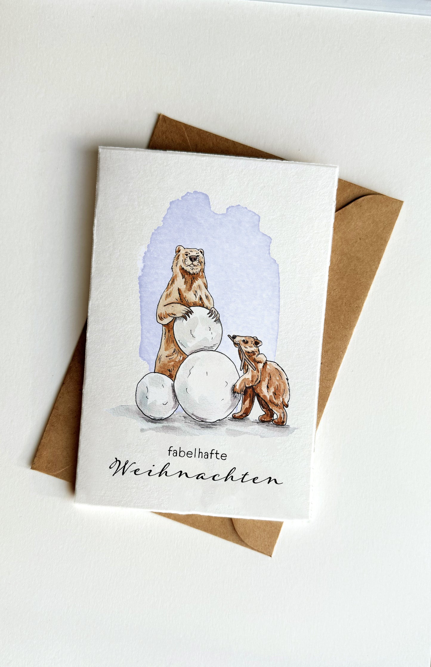 Weihnachtskarten niedliche Waldtiere