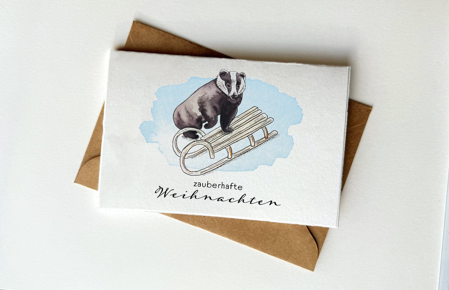 Weihnachtskarten niedliche Waldtiere