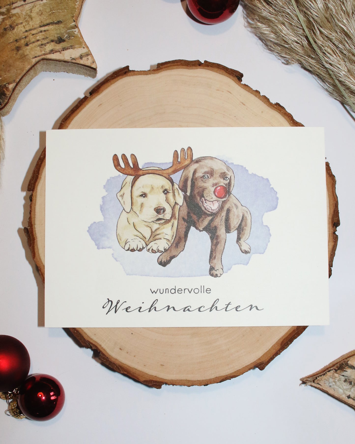 Weihnachtskarten niedliche Tierbabys