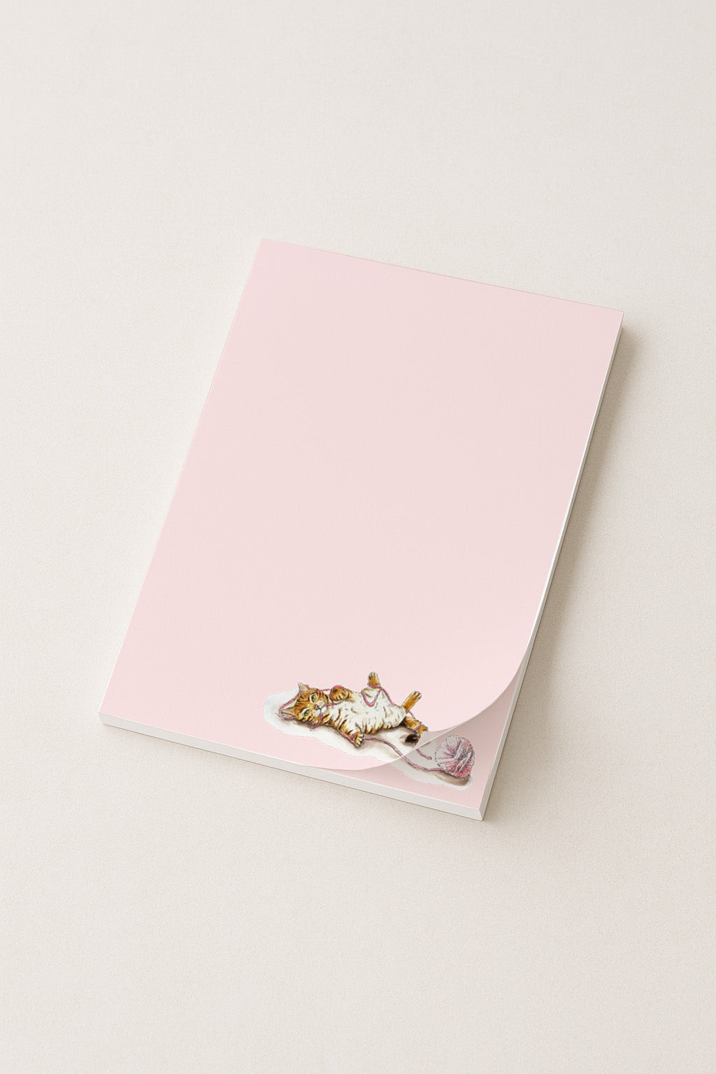 Notizblock A5 Katze mit Wollknäuel