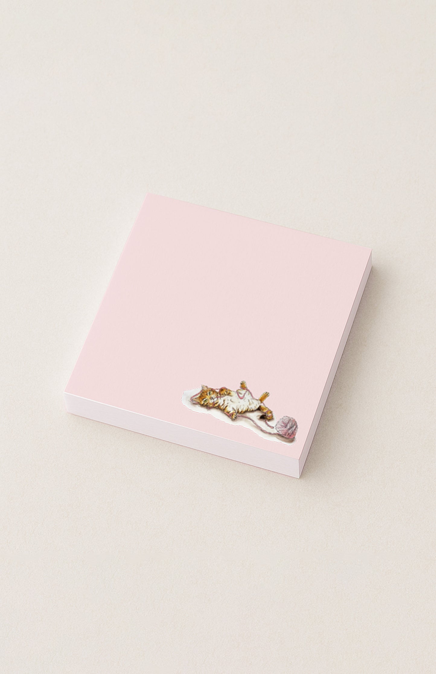 Notizzettel Katze mit Wollknäuel 100 Blatt